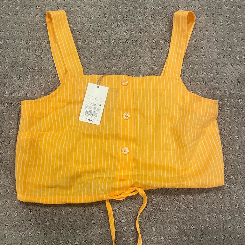 orange cropped tank!